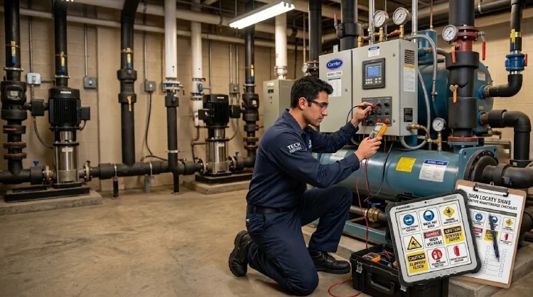 Commercial chillers maintenance checklist